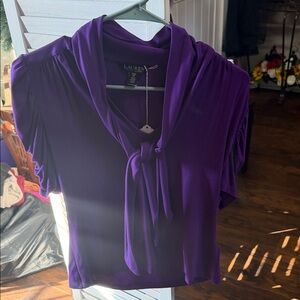 Ralph Lauren Rich Purple Blouse